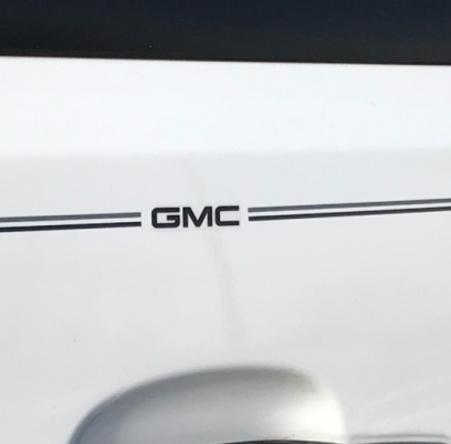 GMC vinyl logo decal emblem 3M pinstripe stripe kit