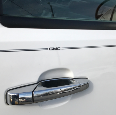 GMC vinyl logo decal emblem 3M pinstripe stripe kit