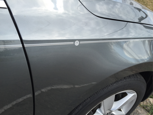 VW Volkswagen logo emblem decal viny pinstripe stripe kit