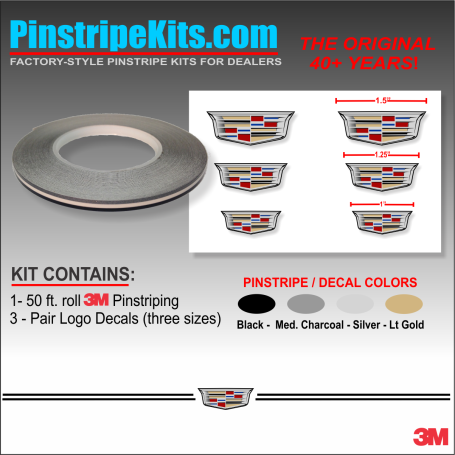 Cadillac Logo Emblem Decal Vinyl Pinstripe Stripe Cadillac Logo Emblem Decal Vinyl Pinstripe Stripe