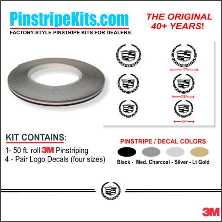 Cadillac Logo Emblem Decal Vinyl Pinstripe Stripe Cadillac Logo Emblem Decal Vinyl Pinstripe Stripe