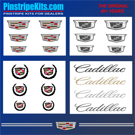 Cadillac vinyl logo emblem decal pinstripe stripe kit 30 Cadillac vinyl logo emblem decal pinstripe stripe kit 31