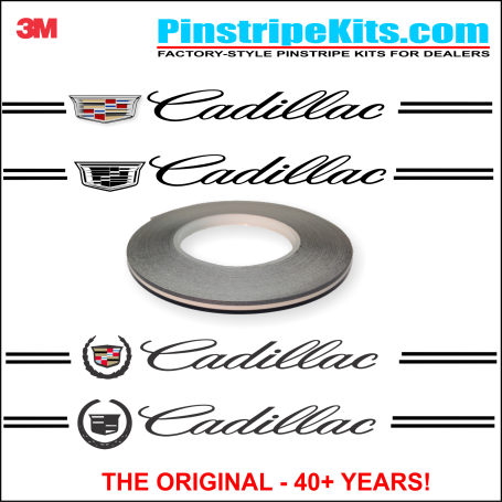 Cadillac vinyl logo emblem decal pinstripe stripe kit 41 Cadillac vinyl logo emblem decal pinstripe stripe kit 41