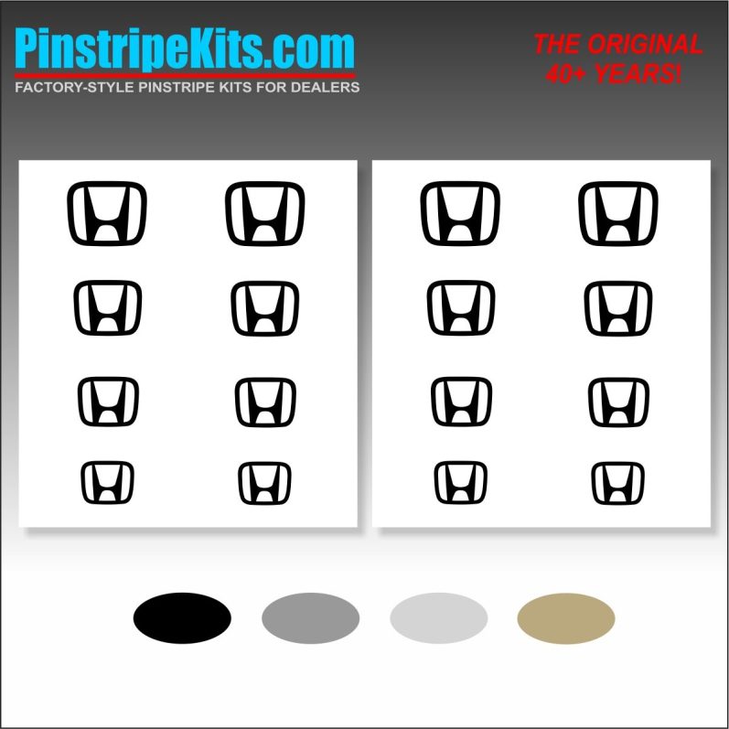 Honda vinyl logo emblem decal pinstripe kit