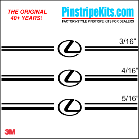 Lexus logo emblem decal vinyl pinstripe stripe kit Lexus logo emblem decal vinyl pinstripe stripe kit