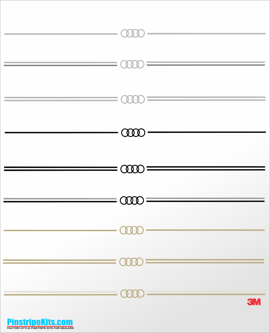 Audi Logo Enblem Decal Vinal Pinstripe Stripe Audi Logo Enblem Decal Vinal Pinstripe Stripe