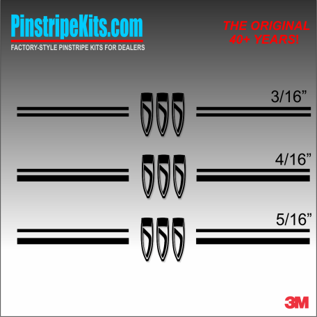 Buick vinyl logo emblem decal pinstripe kit