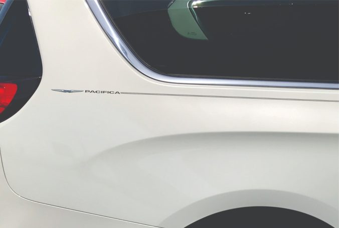 Chrysler Pacifica logo emblem decal pinstripe kit