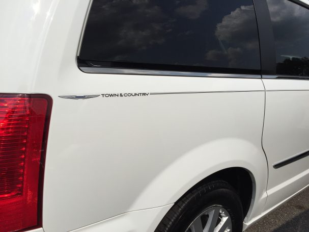 Chrysler Town & Country logo emblem decal pinstripe kit