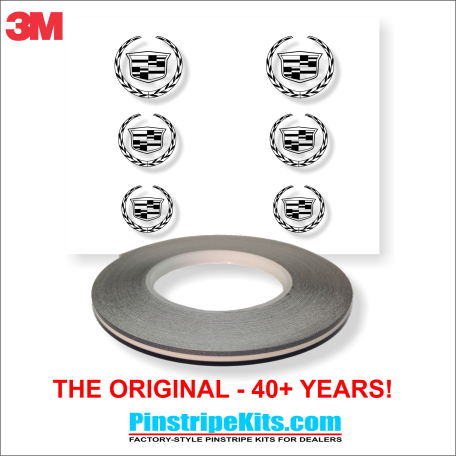 Cadillac vinyl logo emblem decal pinstripe stripe kit 39 Cadillac vinyl logo emblem decal pinstripe stripe kit 39