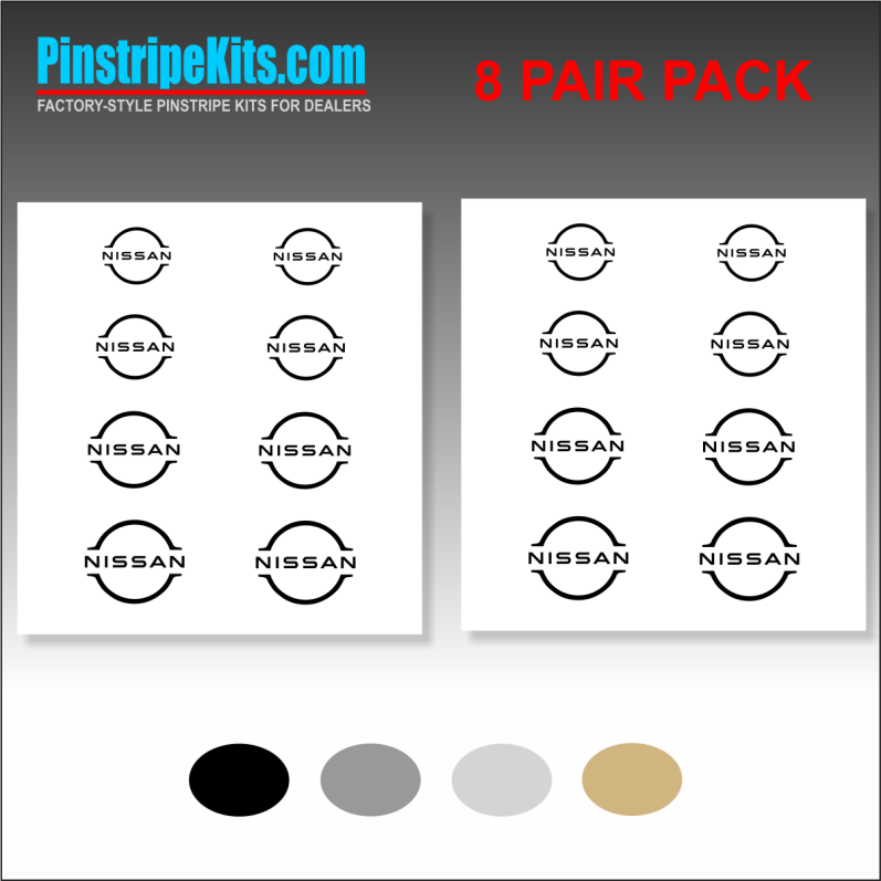 Nissan vinyl logo emblem decal pinstripe stripe kit