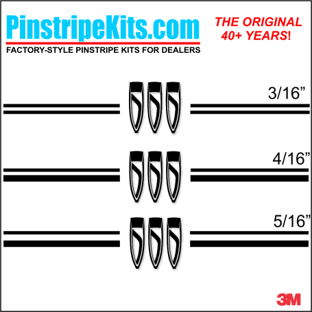 Buick vinyl logo emblem decal pinstripe kit