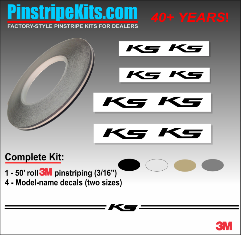 KIA K5 Name vinyl emblem decal pinstripe kit KIA K5 Name vinyl emblem decal pinstripe kit
