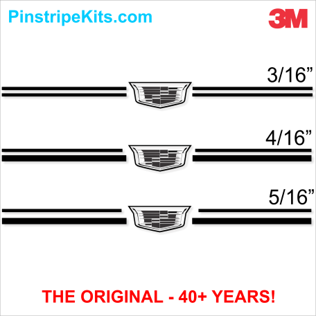 Cadillac vinyl logo emblem decal pinstripe stripe kit 37 Cadillac vinyl logo emblem decal pinstripe stripe kit 37