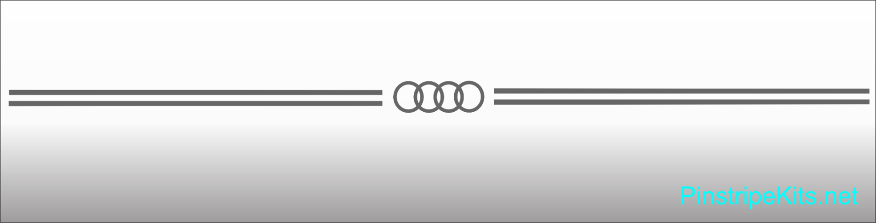 Audi Logo Enblem Decal Vinal Pinstripe Stripe