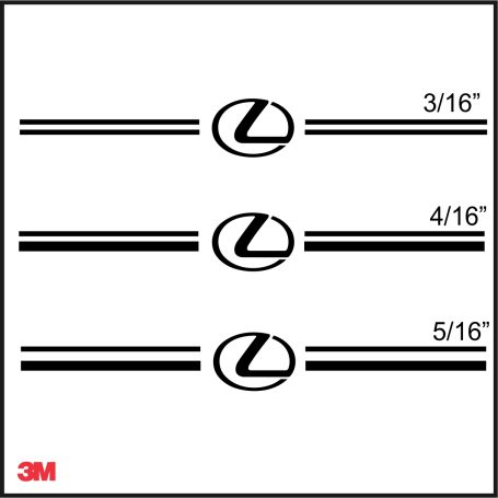 Lexus logo emblem decal vinyl pinstripe stripe kit Lexus logo emblem decal vinyl pinstripe stripe kit