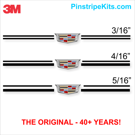 Cadillac vinyl logo emblem decal pinstripe stripe kit 36 Cadillac vinyl logo emblem decal pinstripe stripe kit 36